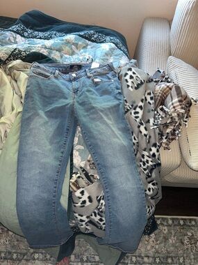 True Religion Women's Light Blue Boot Cut Jeans